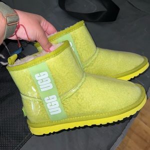 Lime Green UGG Booties